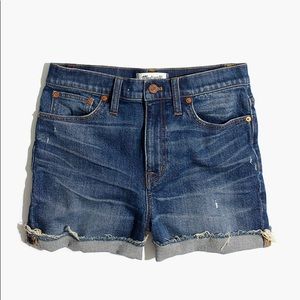 High-Rise Denim Shorts: Cutoff edition